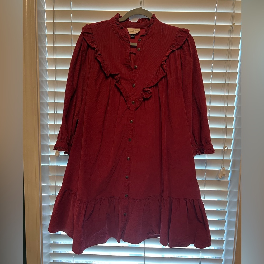 Universal Thread Burgundy Long Sleeve Dress